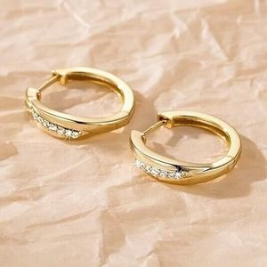 AIGAMIT Gold Huggie Hoop Earrings 14K Gold Hoop Earrings for Women Gold Hoop Ear